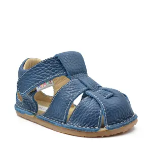 Sandale barefoot, piele naturala, talpa flexibila, albastru, Ryan_ARI-101-3-16_Pebebe