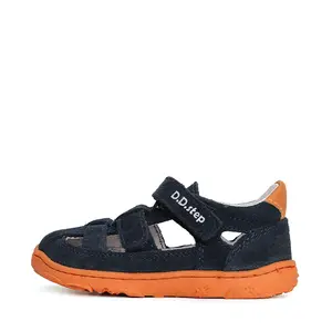 Sandale Copii, barefoot, piele naturala, bleumarin, D.D.Step_G077-41565-20_Pebebe