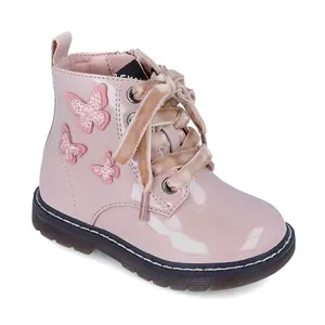 Ghete fete, inchidere siret si fermoar, Mini Matilde, roz, fluturas, Garvalin- 241340-C032-27-Garvalin