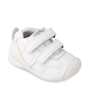 Pantofi copii, piele naturala, Biogateo Sport, alb, Biomecanics- 221001-C-22-Biomecanics