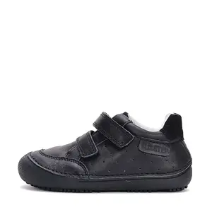Pantofi copii, piele naturala, barefoot, talpa flexibila, negru, D.D.Step Colectia Back to School- S063-42369M-30-D.D. Step
