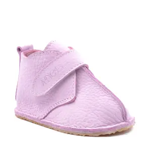 Ghete Barefoot, primii pasi, captuseala textila, talpa felxibila, roz lila_RO-112-14-22_Pebebe