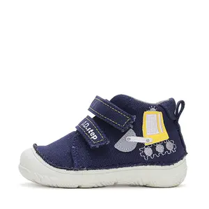 Pantofi baieti, material textil, bleumarin, excavator, D.D.Step_C082-42149A-20_Pebebe