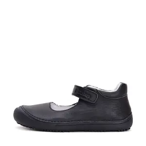 Pantofi fete, piele naturala, barefoot, talpa flexibila, negru, D.D.Step Colectia Back to School_H063-42716CM-26_Pebebe