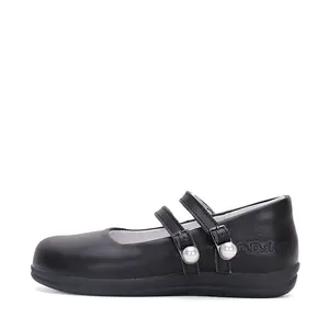 Pantofi fete, piele naturala, barete, negru, D.D.Step Colectia Back to School_H072-42725M-27_Pebebe