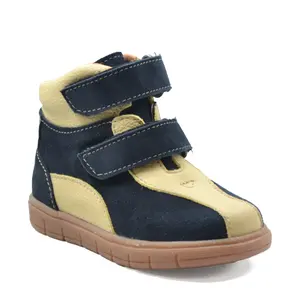 Ghete fete, piele naturala, talpa felxibila, bleumarin, Teo- RO-118-1-23-By Pebebe
