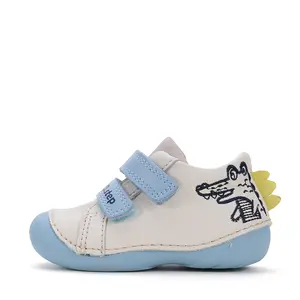 Pantofi piele naturla, baieti, albastru, alb, D.D. Step- S015-51832-24-D.D. Step