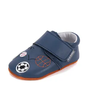 Pantofi primii pasi, interior, piele naturala, bleumarin, minge, D.D. Step- K1596-51110-22/23-D.D. Step