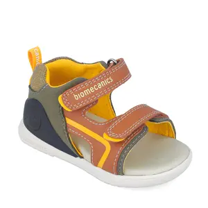 Sandale Biomecanics baieti, talpa flexibila, Biomecanics Biogateo Open Toe,  kaki- 252146-B127-25-Biomecanics
