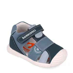 Sandale Biomecanics baieti, talpa flexibila, protectie degete, Biogateo Casual, albastru- 252127-A631-25-Biomecanics