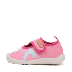 Pantofi copii de interior, barefoot, material textil, decupati, talpa flexibila, roz, D.D Step- C086-51838M-31-D.D. Step