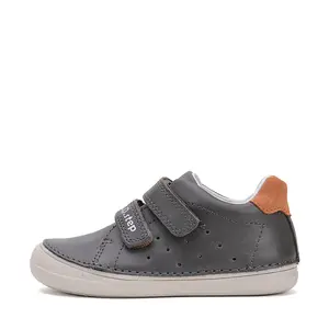 Pantofi baieti, piele naturala, talpa flexibila, kaki inchis, D.D. Step_S078-51687AM-29_Pebebe