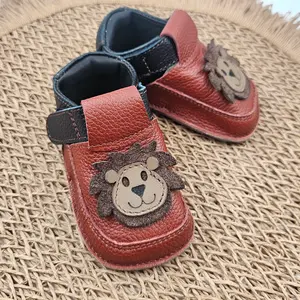 Pantofi barefoot copii, primii pasi, piele naturala, talpa flexibila, leu_RO-16-3-22_Pebebe