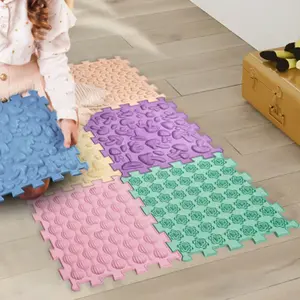 Covoraș de masaj Puzzle Mix Pastel 6 elemente_4820264130970_Pebebe