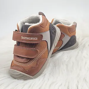 Ghete Baieti Biomecanics, piele naturala, primii pași, captuseala lana naturala, BioGateo, culoare maro- 251125-C087FB-25-Biomecanics