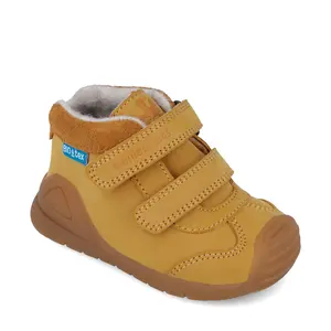 Ghete Biomecanics Baieti, piele naturala, primii pași, captuseala lana naturala, BioGateo, culoare camel- 251134-C781FB-25-Biomecanics