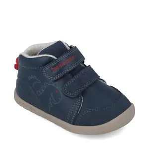 Ghete Biomecanics Wider baieti, piele naturala, primii pași, captuseala lana naturala, BioGateo, bleumarin, dinozaur_251162-A183FB-19_Pebebe