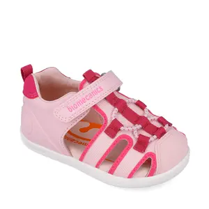 Sandale Biomecanics WIDER fete, piele naturala si material textil, protectie degete, roz_252170-B032-22_Pebebe