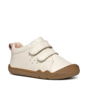 Pantofi Geox baieti, Barefoot, piele naturala, Steppieup, crem- B4663A-00085-C1058-25-GEOX