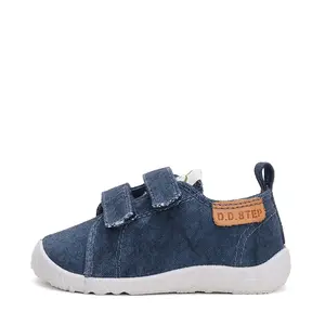 Pantofi copii de interior din material textil, barefoot, talpa flexibila, bleumarin, D.D Step_C086-42881EM-29_Pebebe