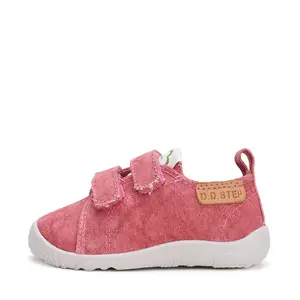 Pantofi copii de interior din material textil, barefoot, talpa flexibila, roz, D.D Step_C086-42881BM-27_Pebebe