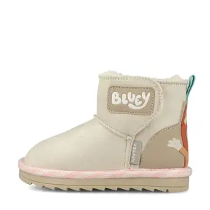 Cizme Garvalin colecția Bluey, rezitente la apa, imblanite, crem / auriu - 251885-A156-29-