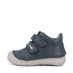 Pantofi D.D Step baieți, piele naturală, captuseală din piele, talpă flexibilă, bleumarin_S082-61125-20_Pebebe