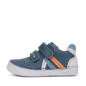 Pantofi D.D Step baieti, piele naturala, talpă flexibilă bleumarin_S040-61252AM-29_Pebebe