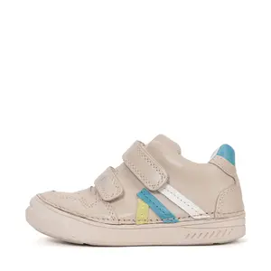 Pantofi D.D Step baieti, piele naturala, talpă flexibilă crem_S040-61252M-29_Pebebe