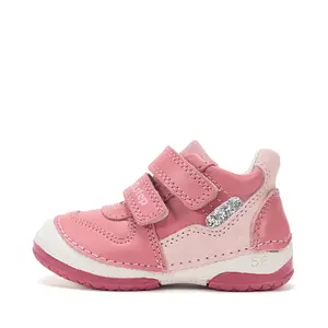 Pantofi DD Step fete, piele naturală, cu suținere, talpa ferma, roz_S038-61324C-19_Pebebe