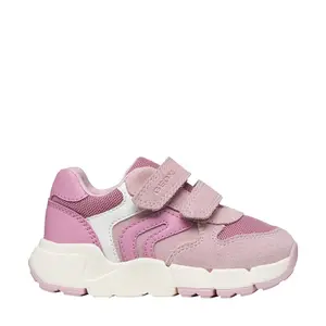 Pantofi Geox Fete, piele naturala, brant antibacterian, Flexyper mini, roz_B656NA-01422-C8314-20_Pebebe
