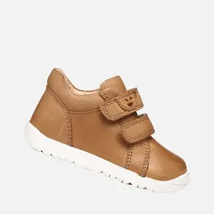 Pantofi Geox băieți, piele naturala, talpa felexibila, Macchia, maro_B254NB-000CL-C6627-18_Pebebe
