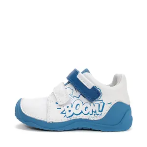 Pantofi din piele naturala cu supinatie pentru băieți, Ponte20, alb_DA03-6-1956-22_Pebebe