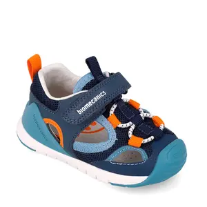 Sandale Biomecanics baieti, Biogateo, Sustinere Calcai, Material Textil, Albastru_262135-A008-21_Pebebe