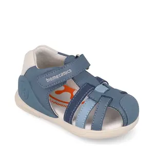 Sandale Biomecanics baieti, Biogateo Fenix, Piele Naturala, Albastru_262150-D631-19_Pebebe