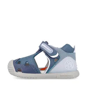 Sandale Biomecanics baieti, talpa flexibila, protectie degete, Biogateo Casual, albastru_262128-A631-20_Pebebe