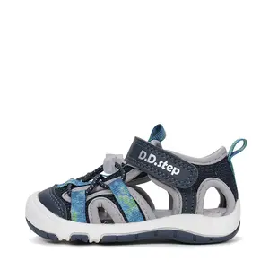 Sandale D.D Step băieți cu uscare rapidă, material textil, bleumarin_G065-61599AM-31_Pebebe