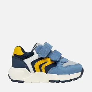 Pantofi Geox Baieti, piele naturala, brant antibacterian, Flexyper mini, albastru_B656GC-01422-C4261-20_Pebebe