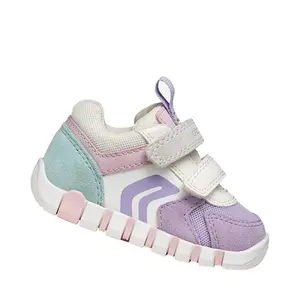 Pantofi Geox fete, piele naturala,  brant antibacterian, Geox Respira, Iupidoo, lila_B3558C-02214-C8Q1Z-20_Pebebe