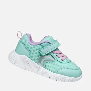 Pantofi sport Geox fete, material textil, talpa flexibila, Sprintye, turcoaz_B454TD-01454-C3BE8-27_Pebebe