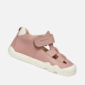 Sandale Geox fete, Barefoot, piele naturala, Steppieup, roz_B5563A-00085-C8011-24_Pebebe
