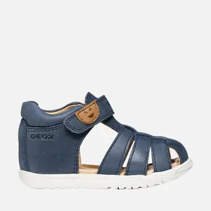 Sandale baieti Geox, Piele naturala, Macchia, bleumarin_B254VA-000CL-C4002-20_Pebebe