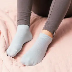 Șosete albastru deschis pentru copii, p&acirc;nă la gleznă, STEVEN_ZH003004W_Pebebe