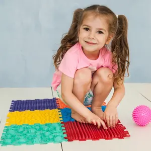 Covoraș ortopedic pentru masaj 6 elemente, Puzzle, elemente marine_4820264130093_Pebebe