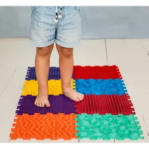 Covoraș ortopedic pentru masaj 8 elemente, Puzzle, elemente marine_4820264130109_Pebebe