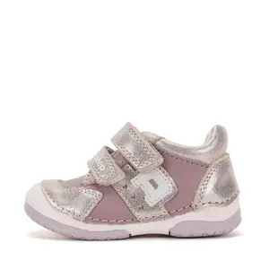 Pantofi DD Step fete, piele naturală, cu suținere, talpa flexibila, lila_S038-62241F-19_Pebebe
