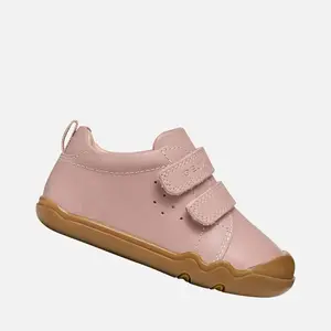 Pantofi Geox fete, Barefoot, piele naturala, Steppieup, roz inchis_B4663A-00085-C8156-20_Pebebe