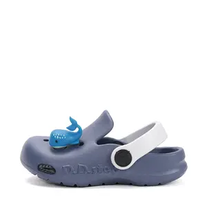 Papuci Cauciuc D.D Step albastru cu balena albastra_J109-61142A-32/33_Pebebe