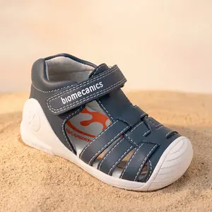 Sandale Biomecanics Biogateo pentru baieti, protecție pegete, bleumarin_262115-A556-18_Pebebe