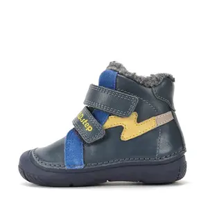 Ghete D.D Step baieti, piele naturala, imblanite, bleumarin_W082-62926A-20_Pebebe